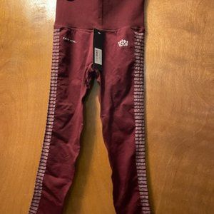 Burgundy Work out Leggins